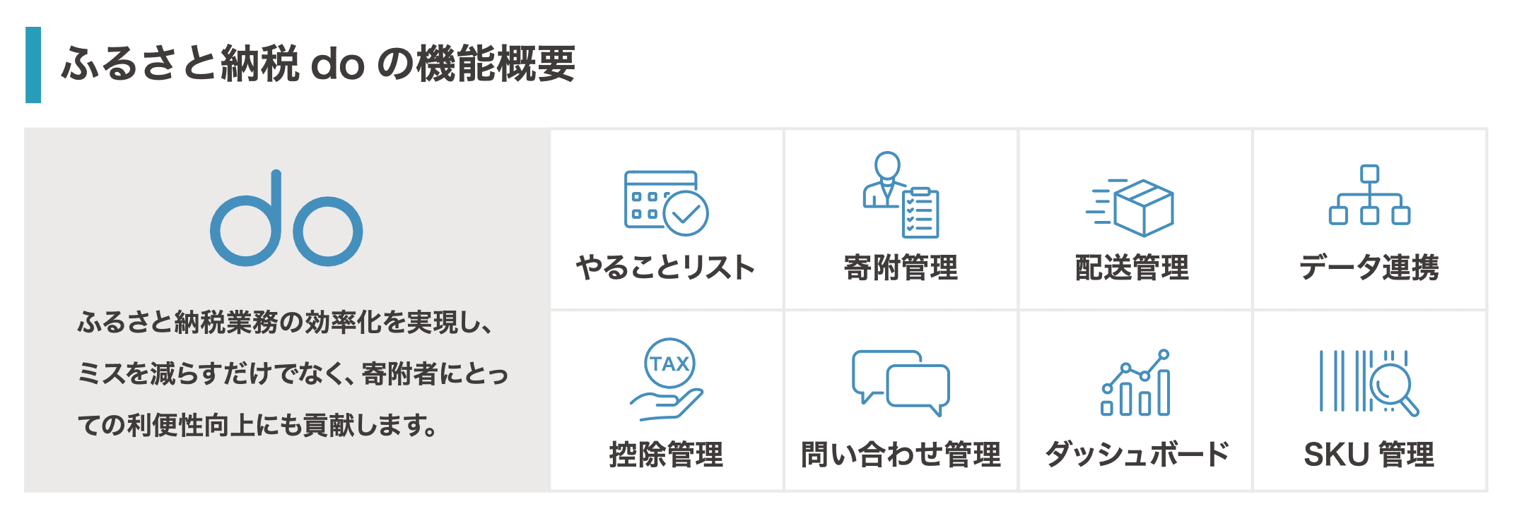 ふるさと納税doの機能概要